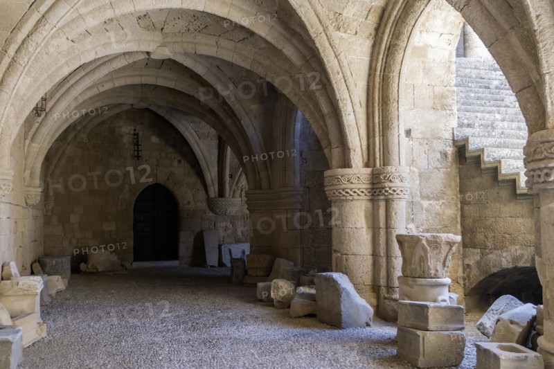 Archaeological Museum, former hospital of the Order of St John, 15th century, Old Town, Rhodes Town, Greece, Europe