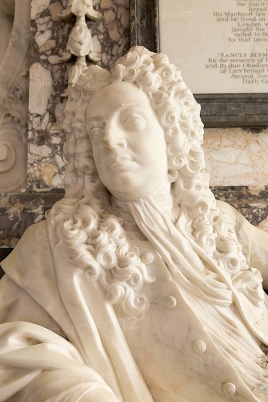 Village parish church of All Saints, Maiden Bradley, Somerset, England, UK, Edward Seymour memorial monument
