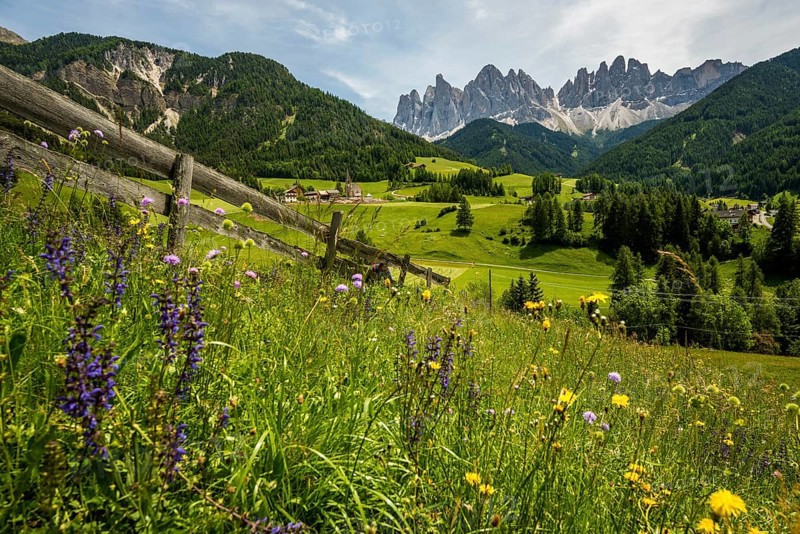 Geislerspitzen, Villnöss Valley, Sass Rigais, Dolomites, South Tyrol, Italy, Europe