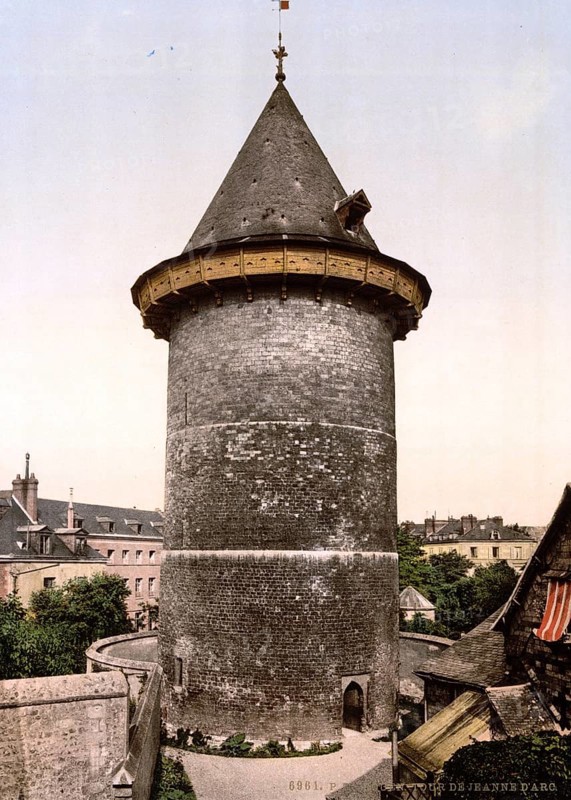 Jeanne d'Arc Tower, Tour Jeanne d'Arc, Rouen, Normandy, France, ca 1890, Historical, digitally restored reproduction from a 19th century original, Record date not stated, Europe