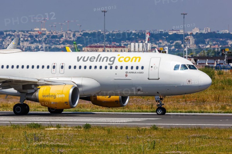 A Vueling Airbus A320 aircraft with the registration EC-LVP at Paris Orly Airport, France, Europe