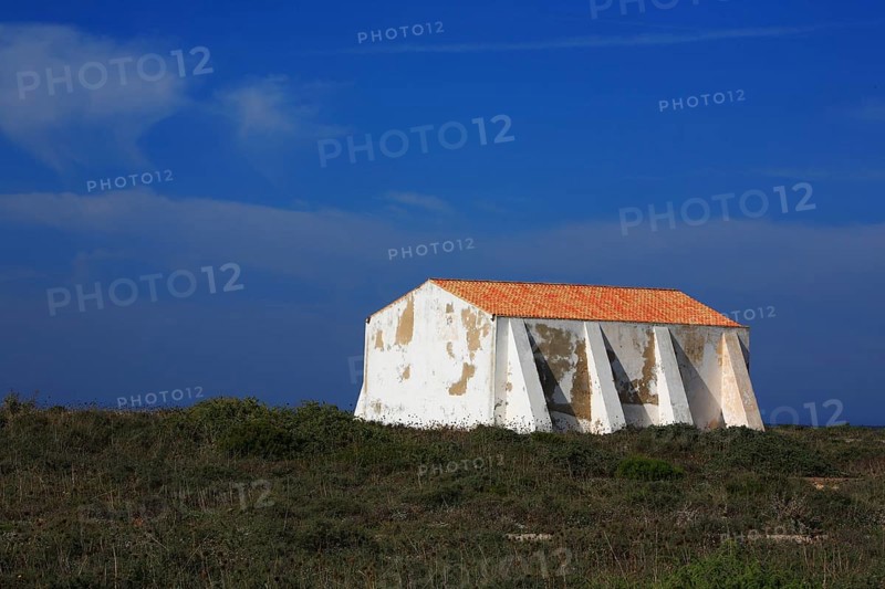 Historic assembly and court hall in the Fortaleza de Sagres, Vila do Infante, Sagres, Algarve, Portugal, Europe