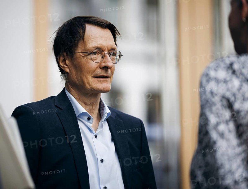 Karl Lauterbach (SPD), Federal Minister of Health, recorded during a press conference on the Healthy Heart Act at the Federal Press Conference in Berlin, 28 August 2024