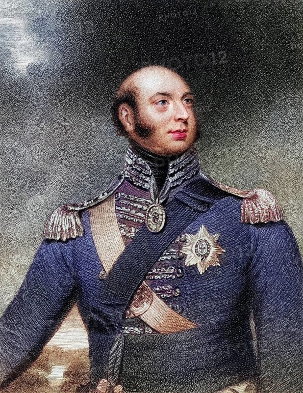 Prince Edward Augustus Duke of Kent and Strathearn 1767 to 1820 Son of King George III and father of Queen Victoria, Historic, digitally restored reproduction from a 19th century original, Record date not stated