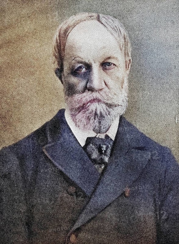 Maurus Jokai, 1825-1904, Hungarian writer, illustration from the book The Masterpiece Library of Short Stories, Historical, digitally restored reproduction from a 19th century original, Record date not stated