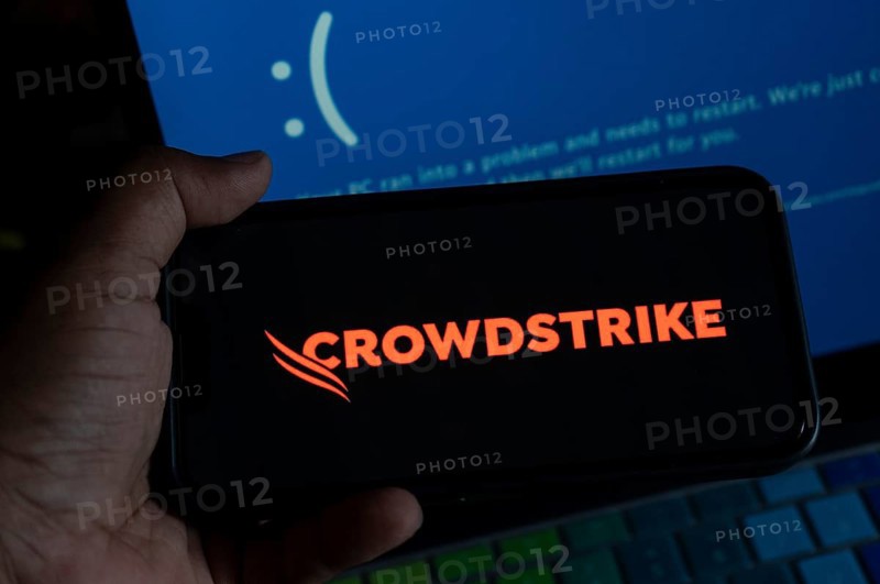 Illustration of a critical error in CrowdStrike software update caused a blue screen of death on Windows computers around, in Delhi, India. 21 July 2024