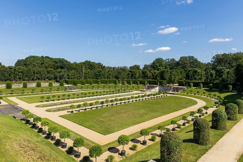 The Grosssedlitz Baroque Garden with the Friedrich Palace is located on a hill on the left bank of the Elbe to the south-east of Dresden in Grosssedlitz, which belongs to the town of Heidenau in the Free State of Saxony, Grosssedlitz Baroque Garden, Heidenau, Saxony, Germany, Europe