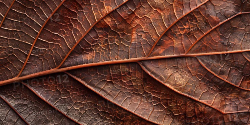 Close up of orange autumn leaf texture. KI generiert, generiert, AI generated