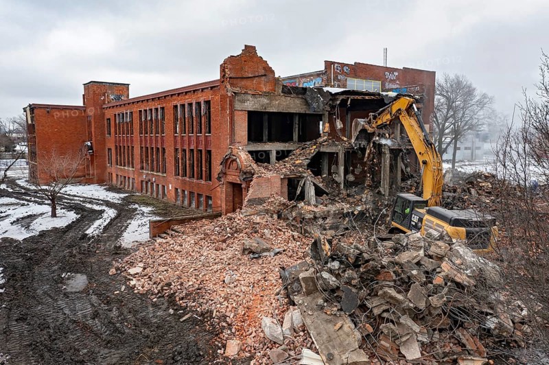 Detroit, Michigan, The former Woodrow Wilson Intermediate school (later the Phoenix Academy charter school) is demolished. It is one of 63 currently vacant school buildings in the city. Since 2000, nearly 200 public schools in Detroit have closed due to declining enrollment