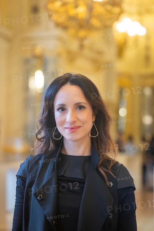 Stephanie Stumph - Press event for the moderation of the SemperOperaball 2024, Dresden, Saxony, Germany, Europe