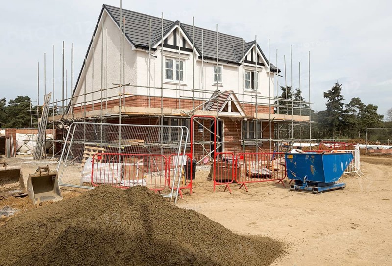 Bloor Homes new Longwood Fields housing development, Woodbridge, Suffolk, England, UK