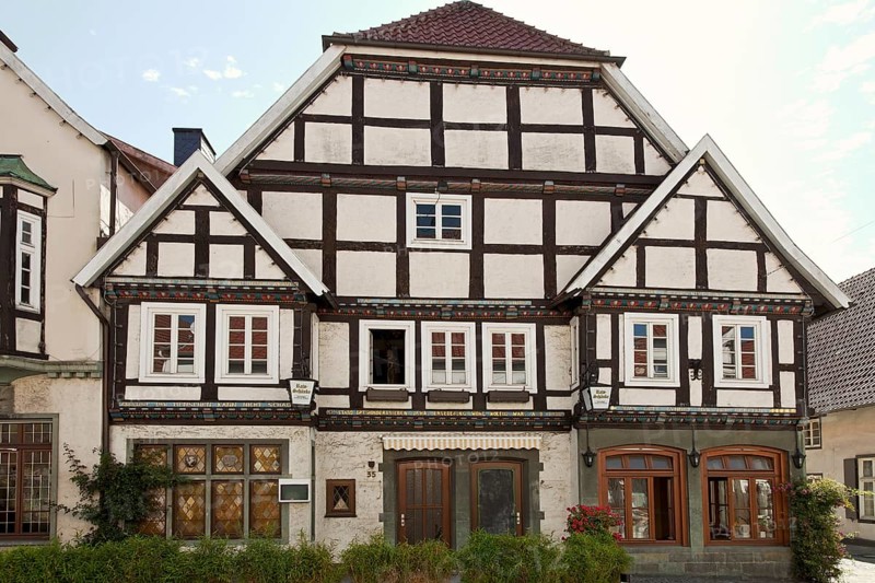 Half-timbered houses in Rietberg Germany