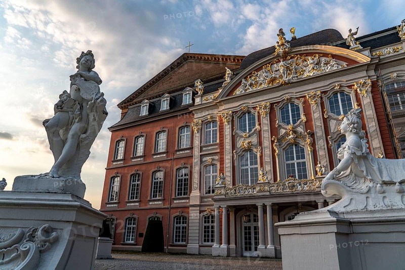 Electoral Palace, in the city centre of Trier, Rhineland-Palatinate, Germany, Europe