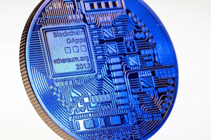 Ethereum, ETH, cryptocurrency, symbol coin, optical placeholder for the digital currency, blockchain, stock market prices