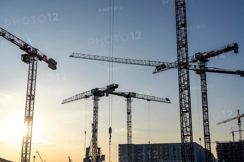 Construction sites in the east of Hafencity Hamburg, office building, new district on the Elbe, on the site of the former free harbour, residential units for 14, 000 people, 3, 000 hotel beds, 45, 000 jobs, Hamburg, Germany, to be built here by the 2030s, Europe