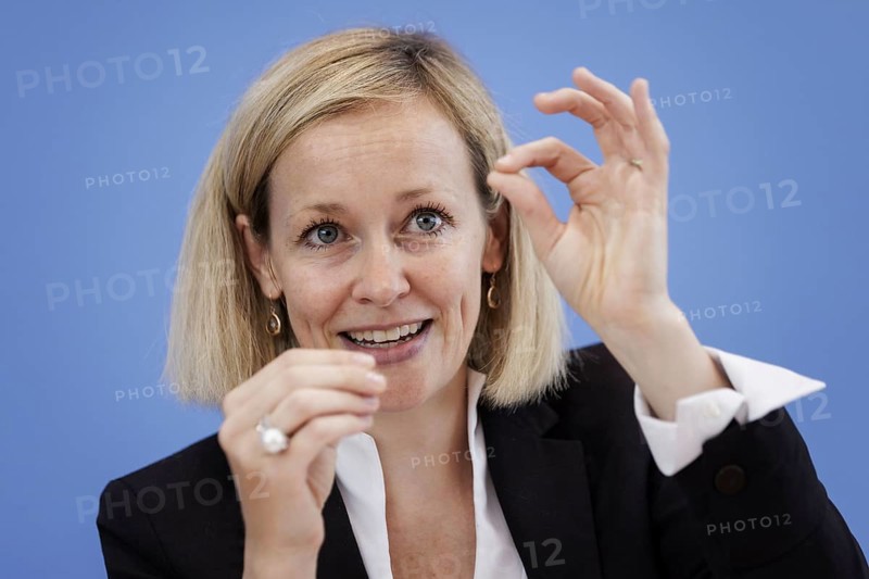Louisa Specht-Riemenschneider, Federal Commissioner for Data Protection and Freedom of Information (BfDI), recorded at the Federal Press Conference on the appointment of the Federal Commissioner for Data Protection and Freedom of Information in Berlin, 3 September 2024