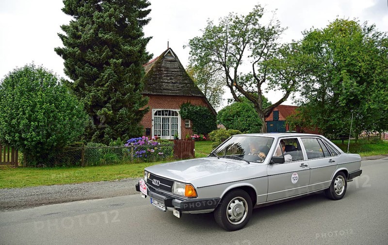 Europe, Germany, Lower Saxony, Lower Elbe Classics, classic car tour, Audi 100 GL, year of construction 1978, Hamburg, Hamburg, Federal Republic of Germany, Europe