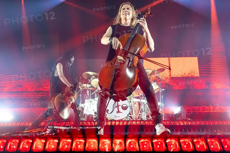 Eicca Toppinen from Apocalyptica live on Plays Metallica Vol.2 Tour 2024 at the Columbiahalle in Berlin on 13 October 2024