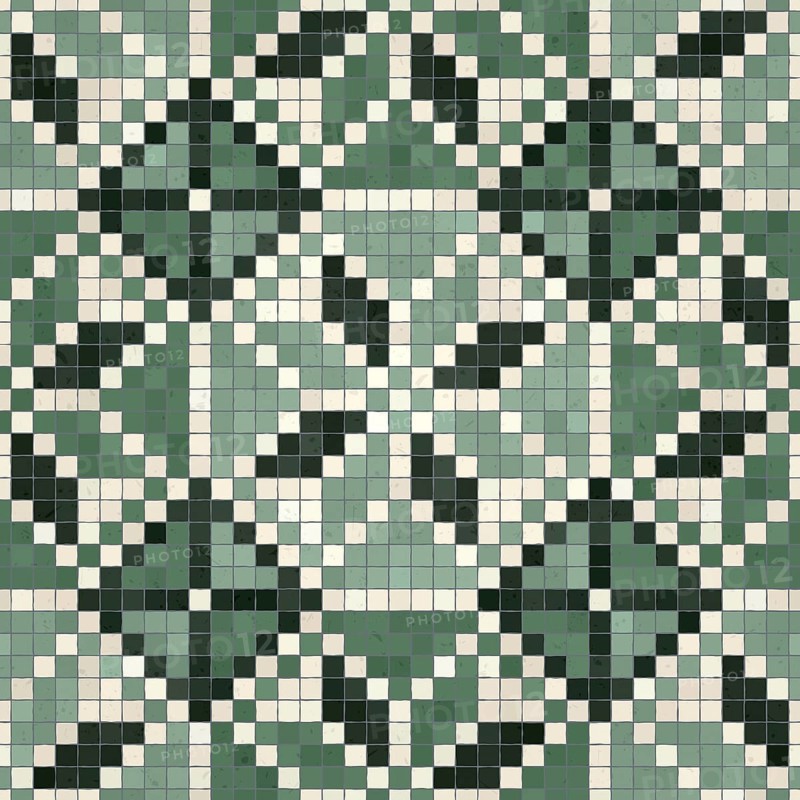 Mosaic tiles background, seamless vector pattern