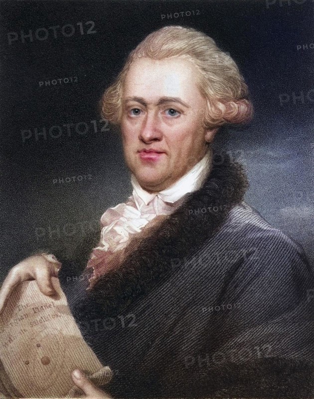 Sir William Herschel (Frederick) 1738-1822, British astronomer born in Germany. From the book Gallery of Portraits, published in 1833, Historic, digitally restored reproduction from a 19th century original, Record date not stated