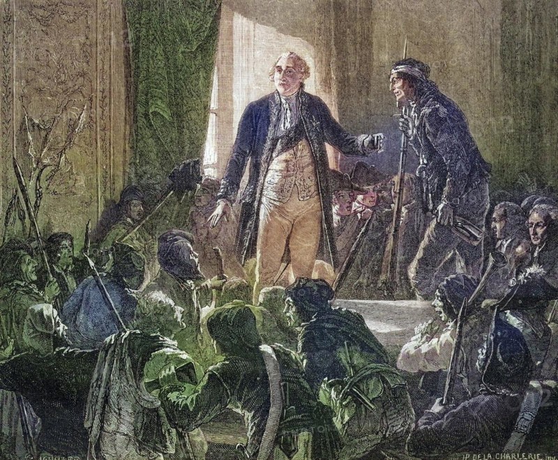 The King drinks to the good of the nation, 1790, Louis XVI, 1754-1793, King of France 1774-1792, Historical, digitally restored reproduction from a 19th century original, Record date not stated