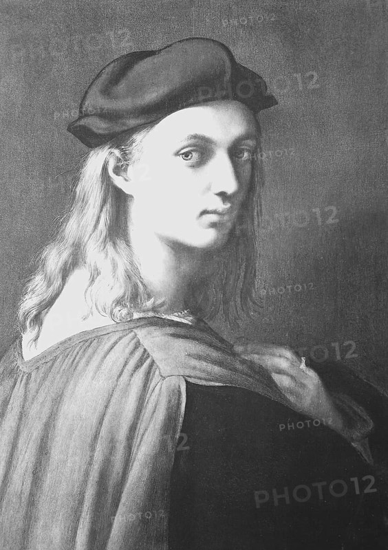 Portrait of Bindo Altoviti, 1515, (born 26 November 1491 in Rome, died 22 January 1557 in Rome), an Italian banker and patron of the arts, Painting by Raffaello Sanzio da Urbino, Raphael, Historical, digitally restored reproduction from a 19th century original, c. 1890, Record date not stated