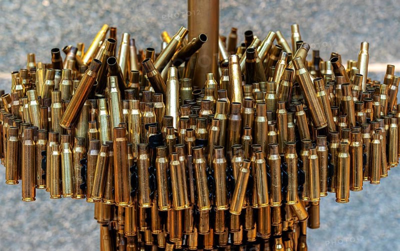 Bikini Haus Berlin, decoration of empty rifle cartridge cases, Berlin, Germany, Europe
