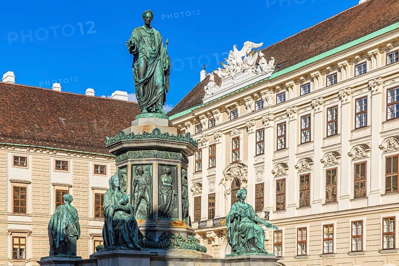 Emperor Franz Monument in the Hofburg Imperial Palace Palace, Vienna, Austria, Europe