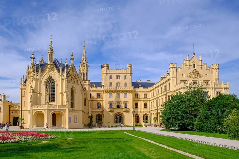Eisgrub Castle, Lednice Castle, UNESCO, Morava, South Moravia, Moravia, Czech Republic, Europe