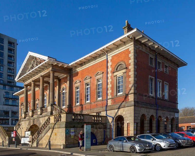 The Old Custom House, headquarters of Port Authority, Wet Dock, Ipswich, Suffolk, England, UK built 1844