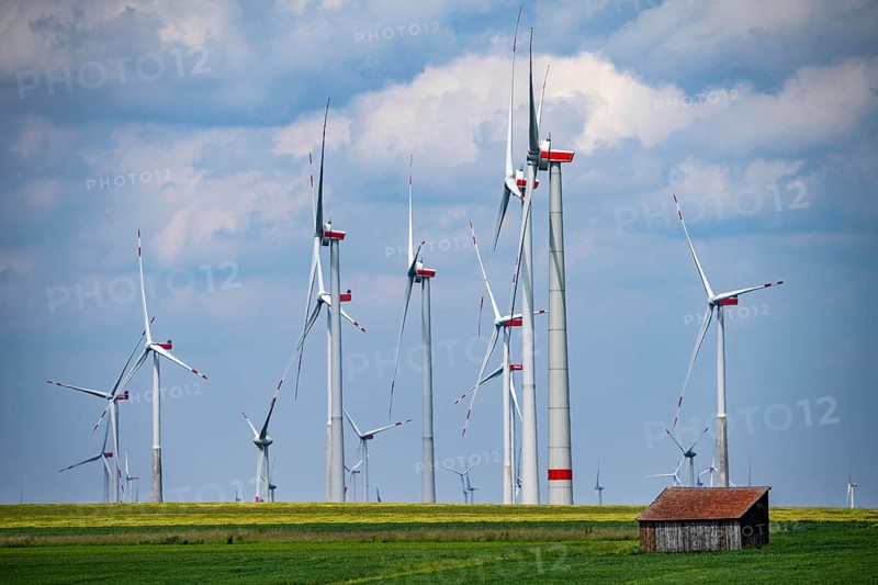 Wind farm near Marsberg, Nordex wind turbines, Hochsauerlandkreis, North Rhine-Westphalia, Germany, Europe