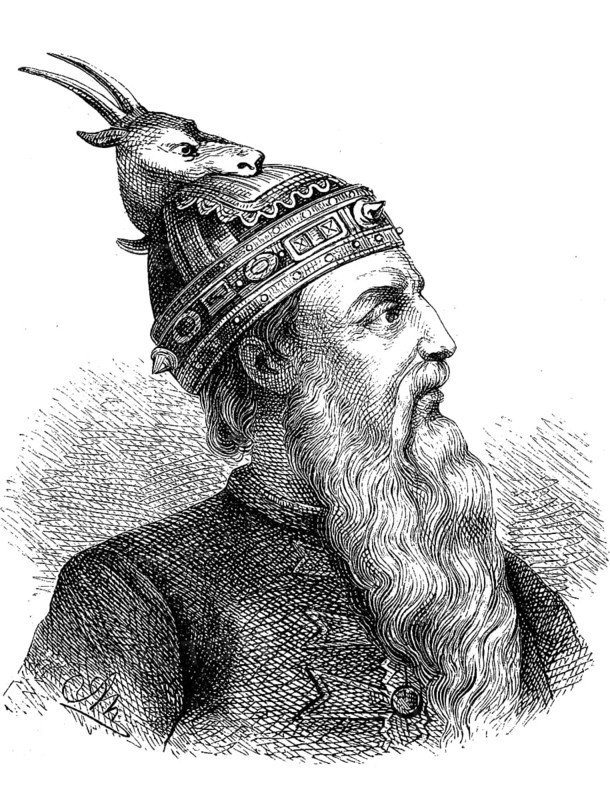 Georg Kastriota, Skanderbeg, 6 May 1405, 17 January 1468, prince from the Albanian noble family of the Kastrioti and military commander, who served the Ottoman Empire from 1423 to 1443, the Republic of Venice from 1443 to 1447 and the Kingdom of Naples from 1451 until his death, Historical, digital reproduction of an original from the 19th century