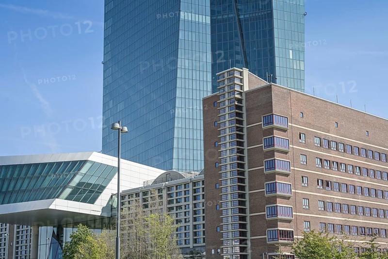 European Central Bank ECB, Main Building, Headquarters, Sonnemannstraße, Ostend, Frankfurt am Main, Hesse, Germany, Europe