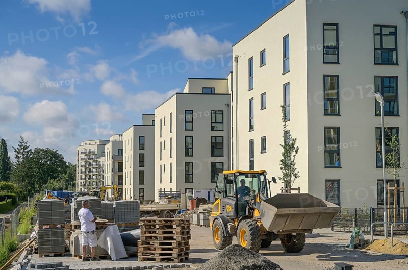 New BUWOG apartment building, Insel Gartenfeld, Heinrich-Hertz-Straße, Haselhorst, Spandau, Berlin, Germany, Europe