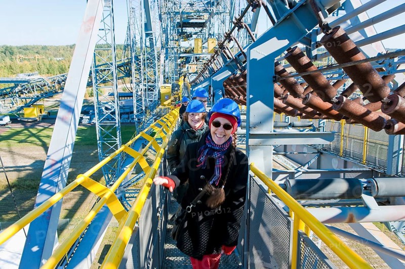 The F60 overburden conveyor bridge visitor mine is located on Bergheider See near the village of Lichterfeld in the district of Elbe-Elster in southern Brandenburg. The F60 overburden conveyor bridge on display here was used from 1991 to 1992 in the Klettwitz-Nord open-cast lignite mine near Klettwitz