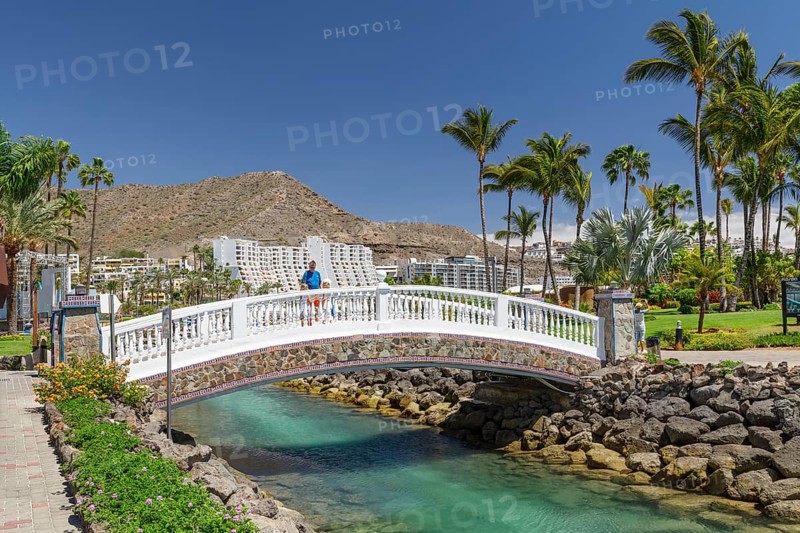 Park in Anfi del Mar, Playa de la Verga, Arguineguin, Gran Canaria, Canary Islands, Spain, Anfi del Mar, Playa de la Verga, Gran Canaria, Canary Islands, Spain, Europe