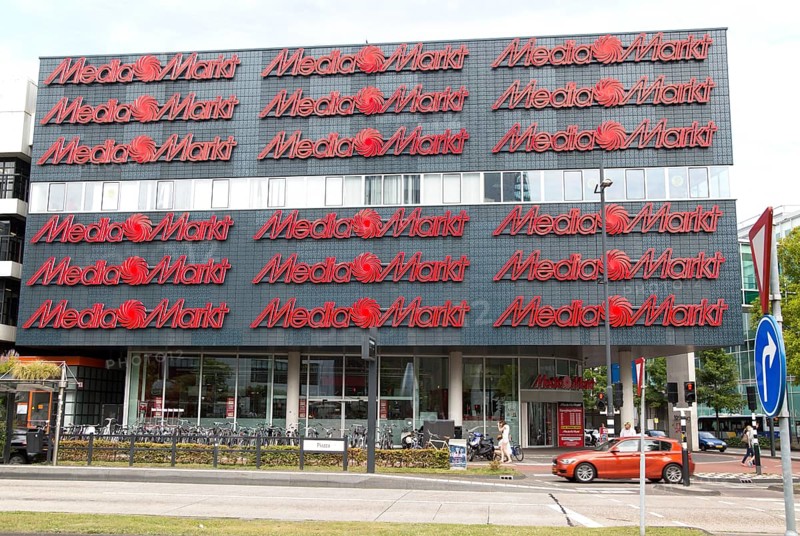 Media Markt shop building, Eindhoven city centre, North Brabant province, Netherlands