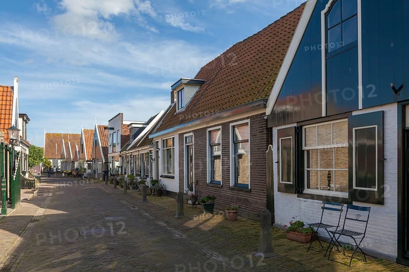 Lane in Oosterend, North Sea island of Texel, North Holland, Netherlands