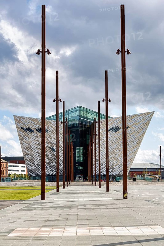 Titanic Belfast Visitor Centre, museum, modern architecture, architect Eric Kuhne, Titanic Quarter, Belfast, Antrim, Northern Ireland, Great Britain