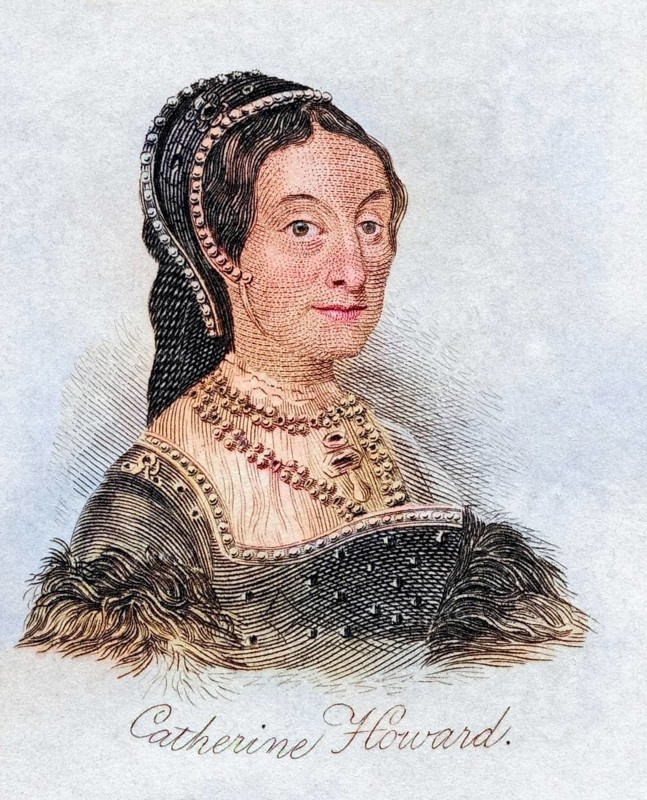 Catherine Howard between 1520 and 1525, 1542 also called Katherine or Kathryn Fifth woman of Henry VIII of England From the book Crabbs Historical Dictionary, published 1825, Historical, digitally restored reproduction from a 19th century original, Record date not stated