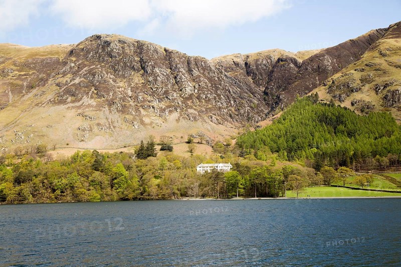 Landscape view of Lake Buttermere, Cumbria, England, UK