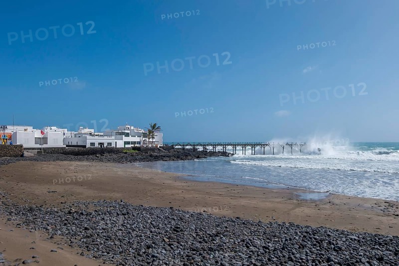 Playa La Garita, Arrieta, Lanzarote, Canary Island, Spain, Europe
