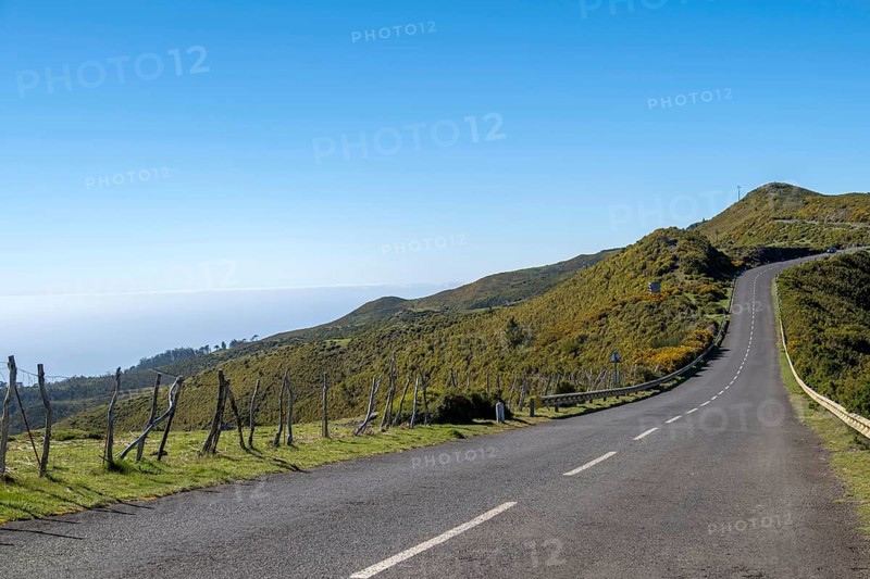 Road on the Paul da Serra plateau, Madeira, Portugal, Europe