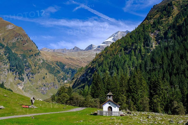 Chapel, Flittneralm. Flittner Alm, Innervals, Vals, Valser Tal, Valser Tal Natura 2000 nature reserve, Wipptal, Tyrol, Austria, Europe