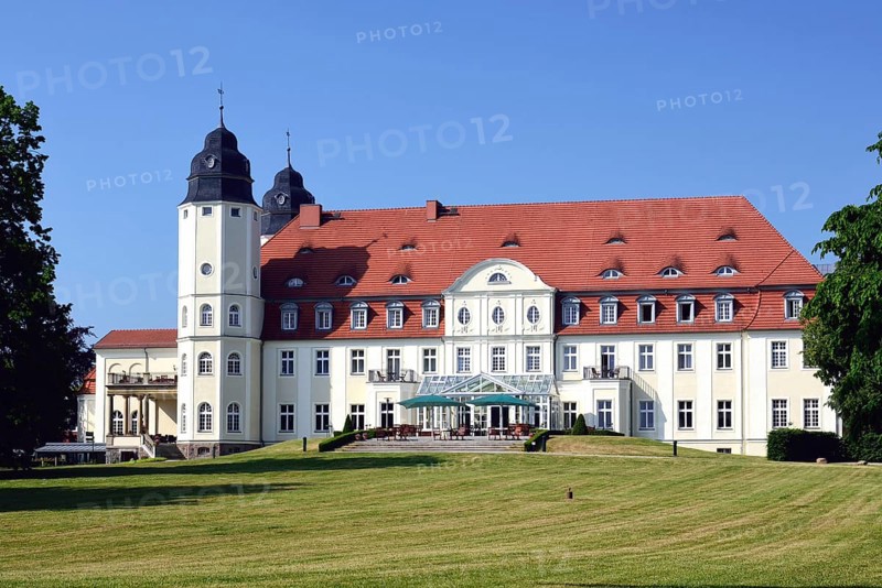 Europe, Germany, Mecklenburg-Western Pomerania, Göhren-Lebbin, Schloss Fleesensee, also Schloss Blücher, Schlosshotel, Göhren-Lebbin, Mecklenburg-Western Pomerania, Germany, Europe