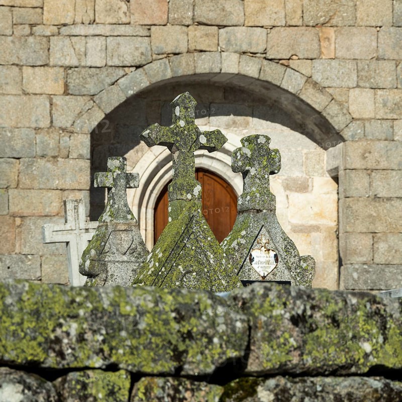 Cemetery cross. Saint-Piere-le-Vieux. Lozere department. Occitanie.France