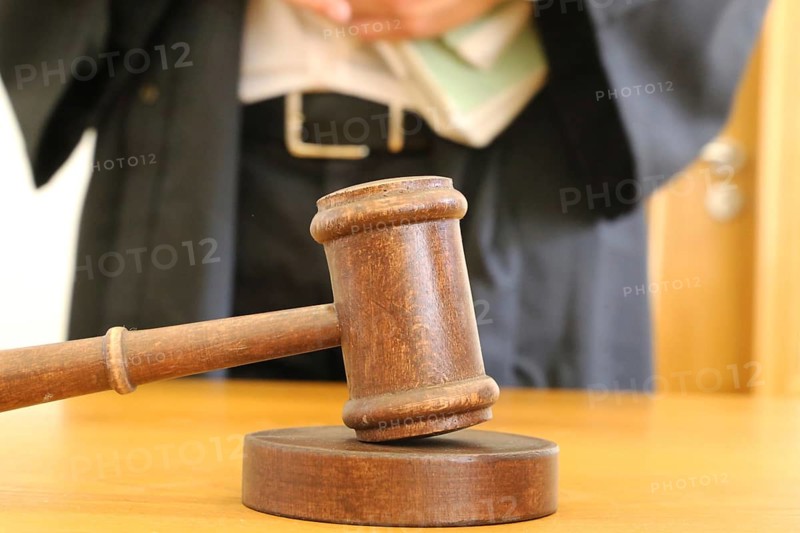 Close-up of a judge's gavel as a symbolic image for a court judgement