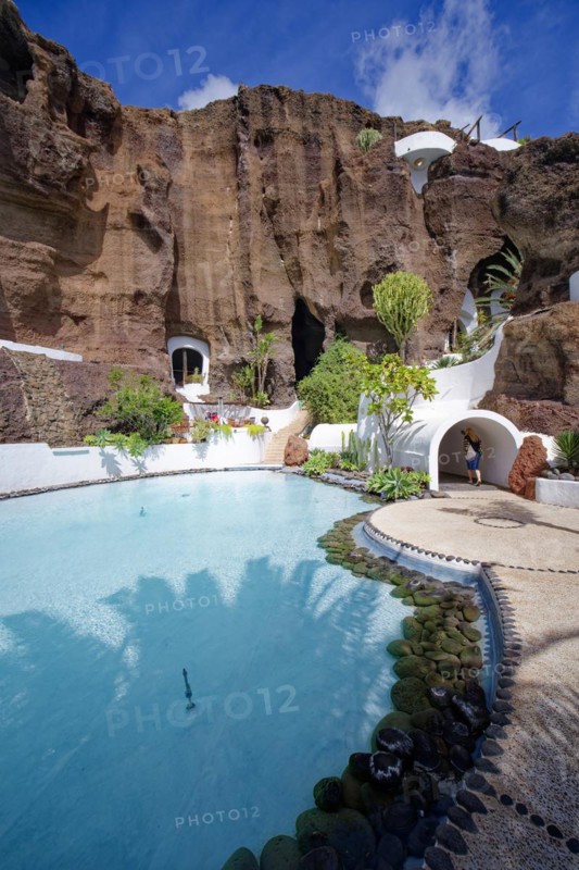 Museo LagOmar, Lagomar Museum, designed by César Manrique and Jesús Soto, Nazaret, Tahiche, Lanzarote, Canary Islands, Canary Islands, Spain, Europe