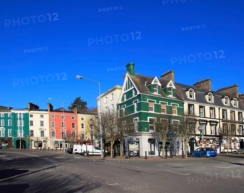 Historic buildings in town centre of Cobh, County Cork, Ireland, Europe