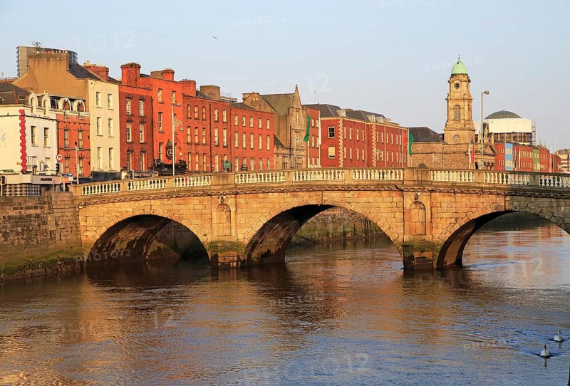 Mellows Bridge crossing River Liffey, city of Dublin, Ireland, Irish Republic built 1760s, Europe